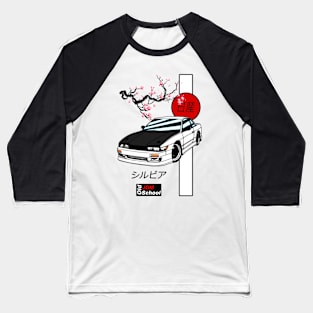 JDM Silvia S13 Red Sun Edition Baseball T-Shirt